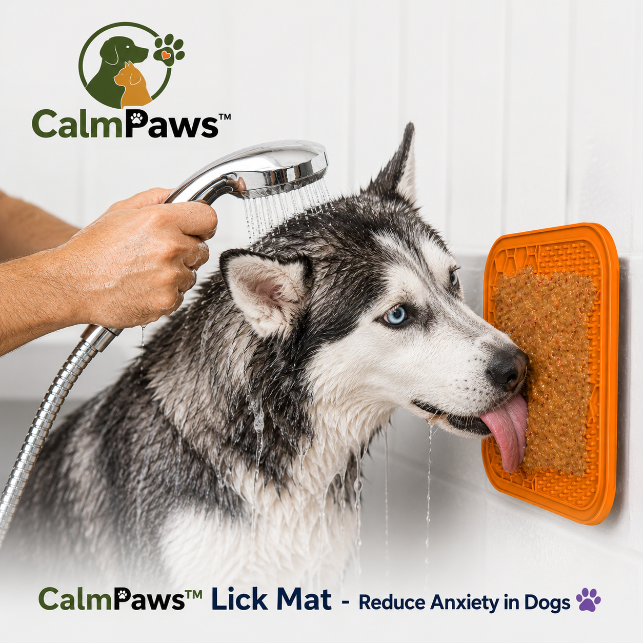 CalmPaws™ Lick Mat – Reduce Anxiety in Dogs  🐶